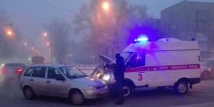В Абакане «Скорая» попала в ДТП