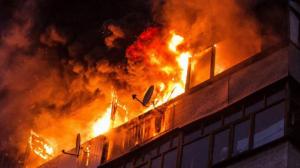 Накануне вечером в городе металлургов тушили многоэтажку