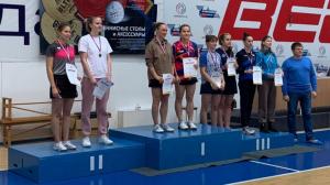 Спортсменки из Хакасии взяли награды всероссийских соревнований по настольному теннису