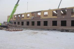 Школа в девятом жилом районе Абакана идёт хорошими темпами