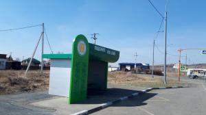 Современные автобусные остановки продолжают появляться на дорогах Хакасии