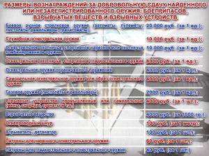 В Хакасии вдвое выросло вознаграждение за сдачу оружия