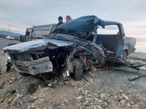 Водитель погиб после лобового столкновения на трассе в Хакасии