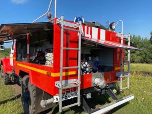 Ещё один лесной пожар потушили в Хакасии