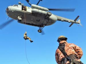 Зрелищную тренировку провели росгвардейцы Хакасии