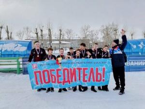 Соревнования по регби на снегу прошли в Абакане