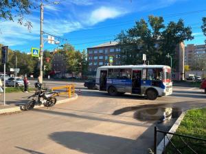 В Абакане в ДТП вновь пострадал мотоциклист