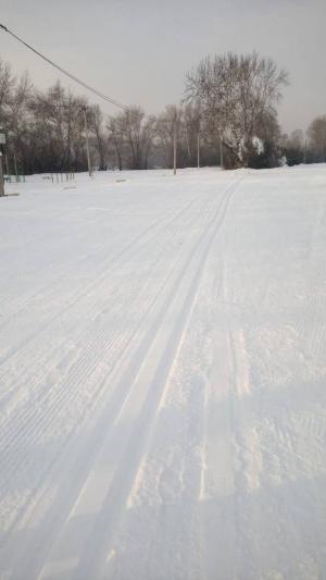Лыжня в Парке Культуры и Отдыха уже готова