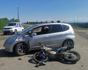 В Хакасии в ДТП пострадал несовершеннолетний водитель