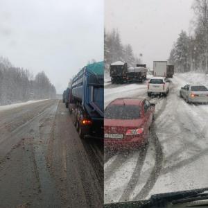 Вот и пришла зима. Район Балахты, трасса на Красноясрк