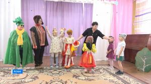 В дошкольном учреждении «Тополек» с. Аскиз работает кукольный театр