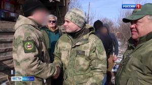 Глава Хакасии встретился с бойцами на передовой