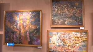 В Абакане открылась юбилейная выставка члена Союза художников России Георгия Сагалакова