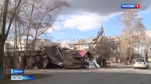 От ураганного ветра сильнее всего пострадал Абакан