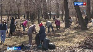 Субботник длинной в неделю - Абакан приводят в порядок после сильного ветра