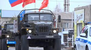 Жители Алтайского района встретили участников автопробега «Дороги Победы»