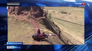 На Сундуках приземлился вертолёт с туристами