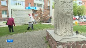 В Абакане зафиксирован очередной акт вандализма на объекте культурного наследия «Ах тигей»