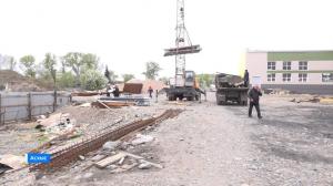 В с. Аскиз прошел субботник на территории строящейся школы 