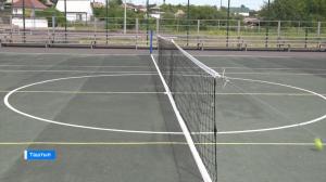 Жители с. Таштып начали играть в большой теннис