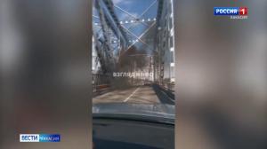 Пожар на железнодорожном мосту через Енисей