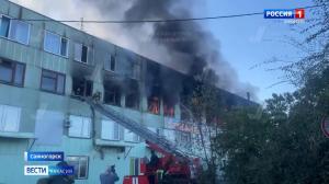 Во время пожара в Саяногорске сильно пострадала женщина