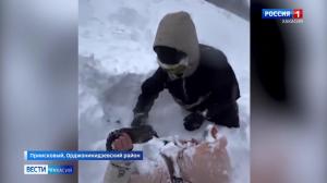 В Приисковом лавина накрыла туристку