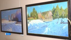 В национальном центре культуры проходит выставка «Очарование зимы»