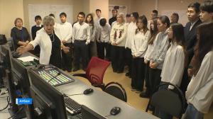 Секреты телевидения узнали старшеклассники Калининской СОШ Аскизского района 