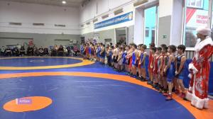 В Абакане прошёл турнир по греко-римской борьбе на призы Деда Мороза