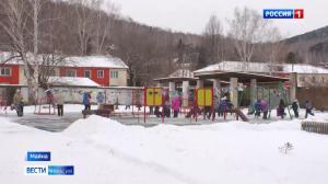 В старейшем садике Майна – новая спортивная площадка