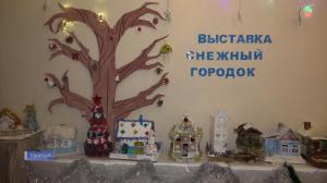 В Таштыпском ДК проходит новогодняя выставка «Снежный город»