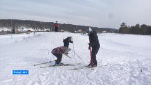 Юные лыжники с.Анчул готовятся к районным соревнованиям